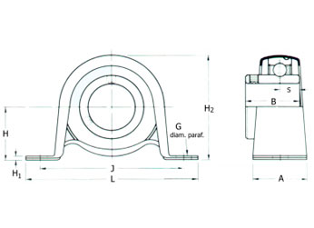 Mancal Tipo AÇO ESTAMPADO - Serviços leves