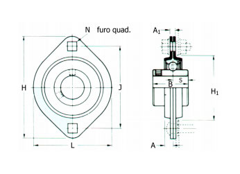 Mancal Tipo AÇO ESTAMPADO - Serviços leves